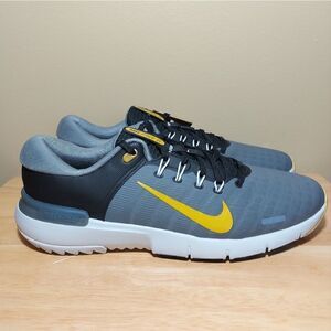 Nike Free Golf NN Wide Shoes Grey Gold Black FQ7875-003 Men's Size 10.5 W